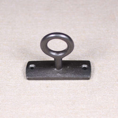 Cast iron eye hook on plate