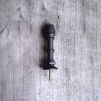 Butoir de porte mural en fonte noir