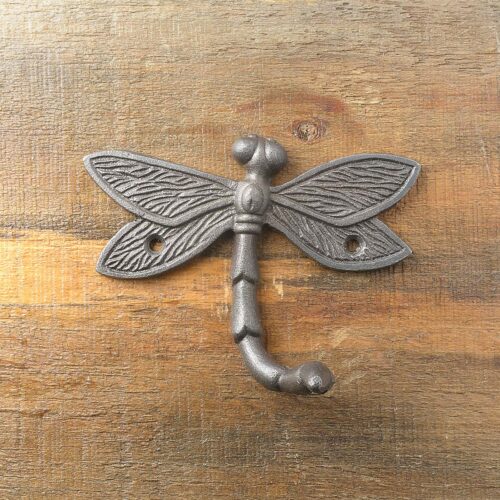 Antique Iron Dragonfly Wall Hook