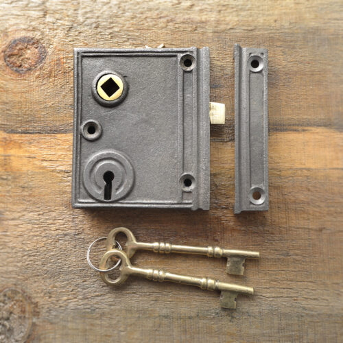 Serrure de surface vertical en fonte